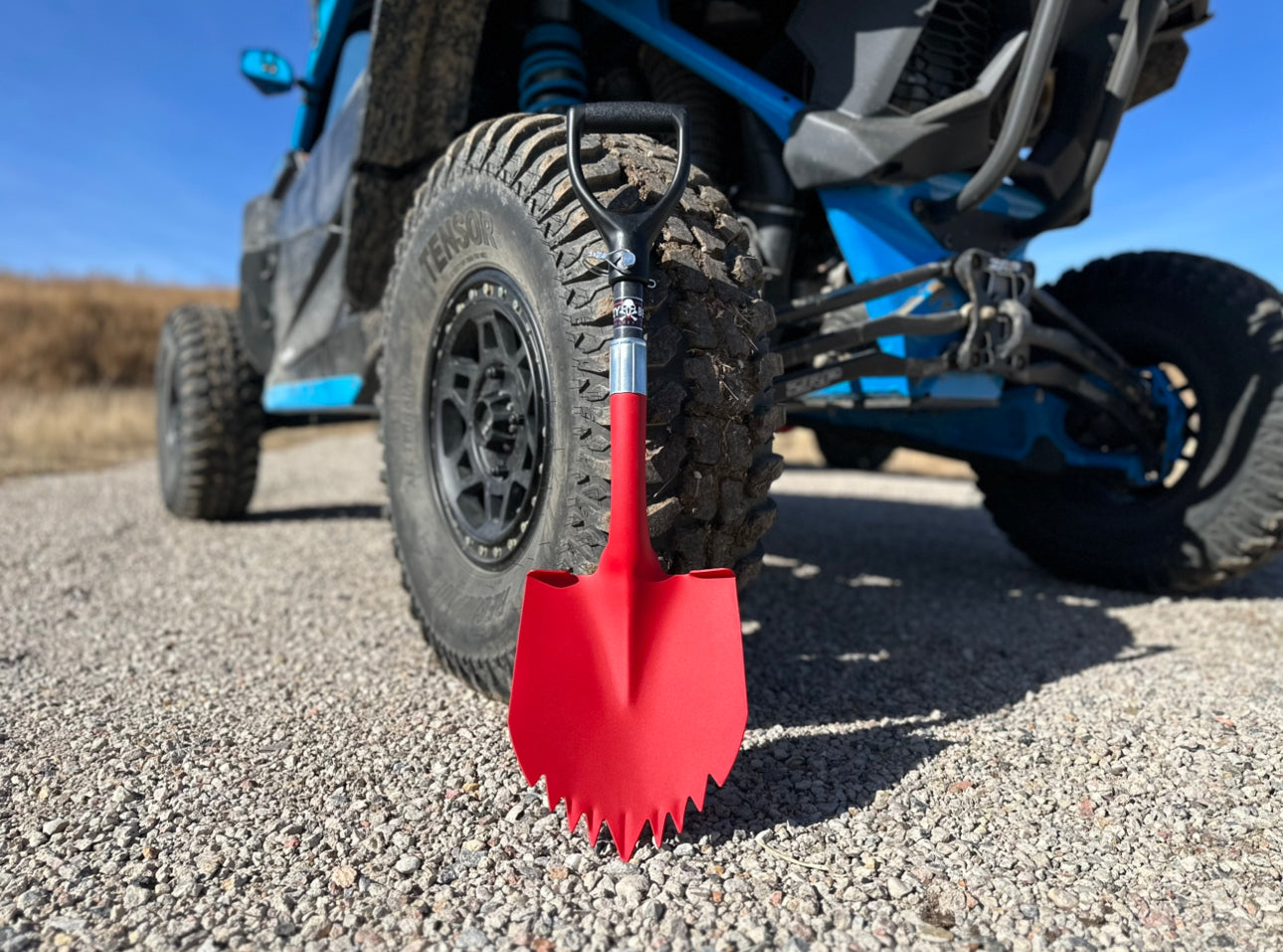 Krazy Beaver Mini Shovel with guard(Textured Red Head / Black Handle # 45642)