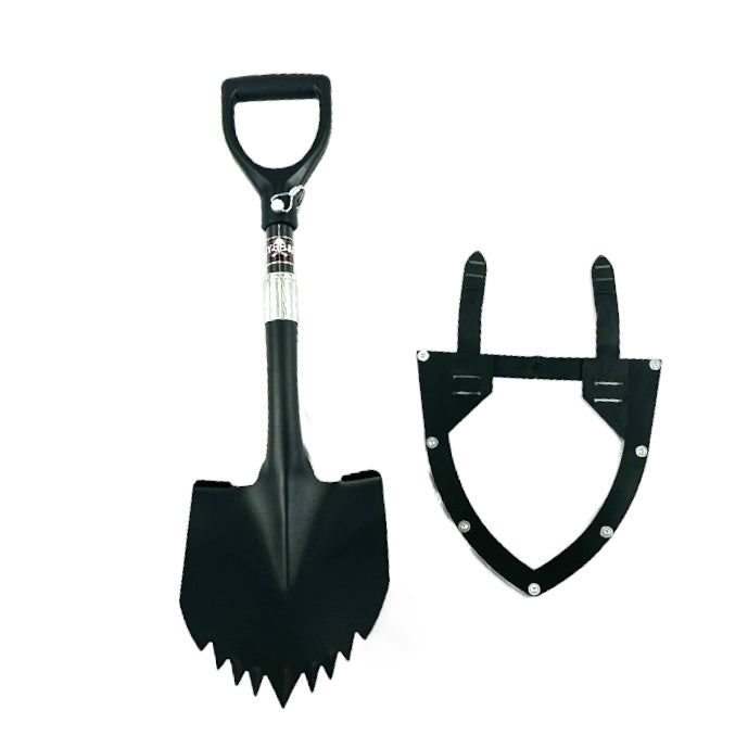 Krazy Beaver Mini Shovel with guard (Textured Black Head / Black Handle # 45641)