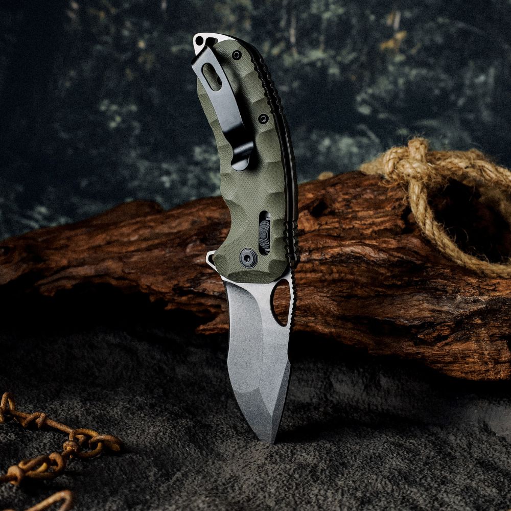Navigator CTS XHP High Performance Stainless Tool Steel Pocket Knife with Clip & G10 Fiber Handle