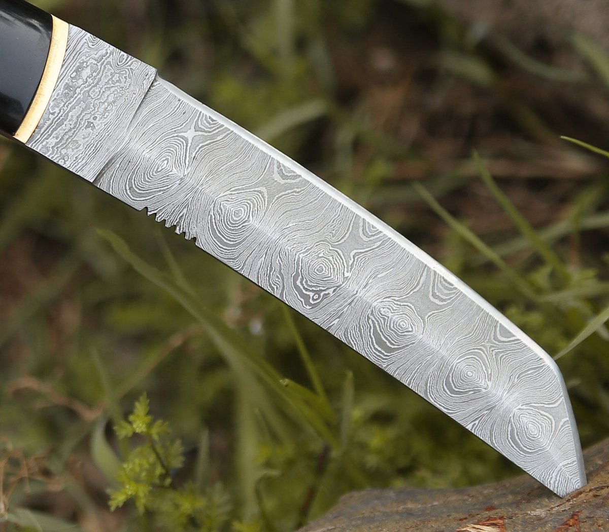 Vortex Tanto Knife with Horn Handle